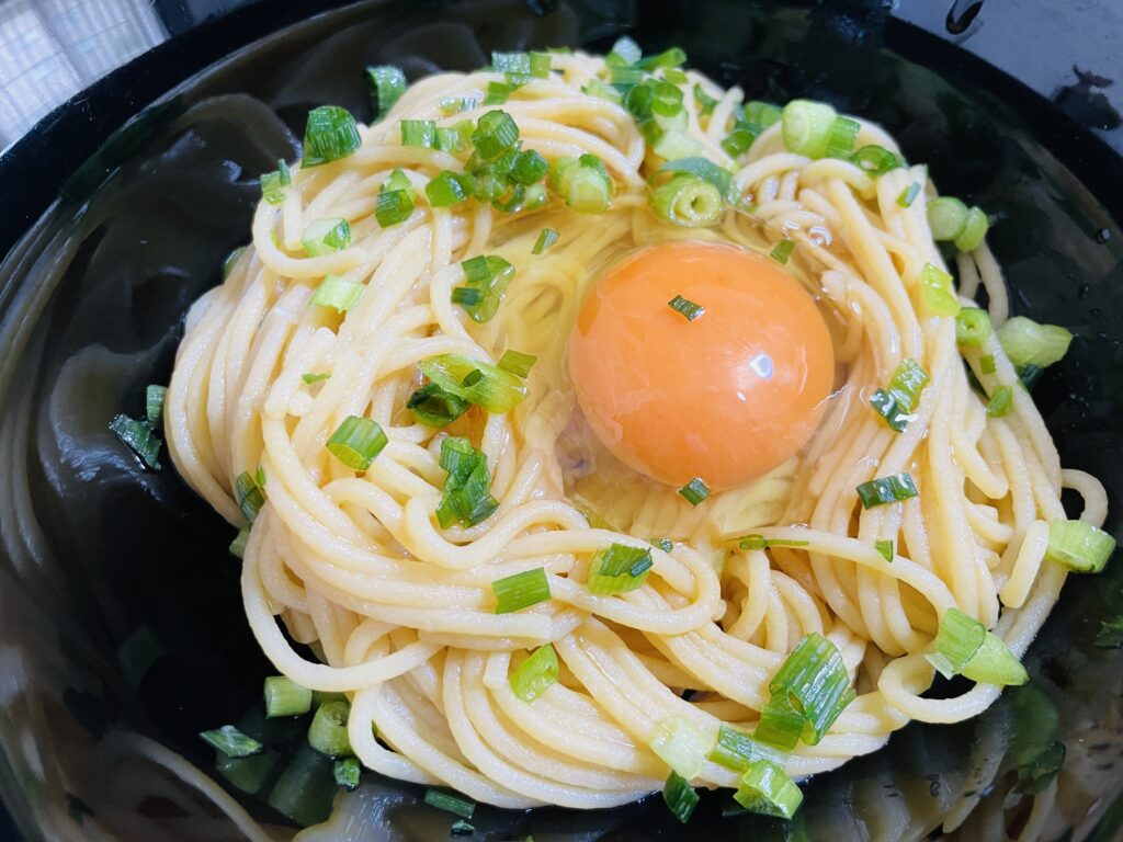 ZENBヌードルレシピ卵かけ麺アップ